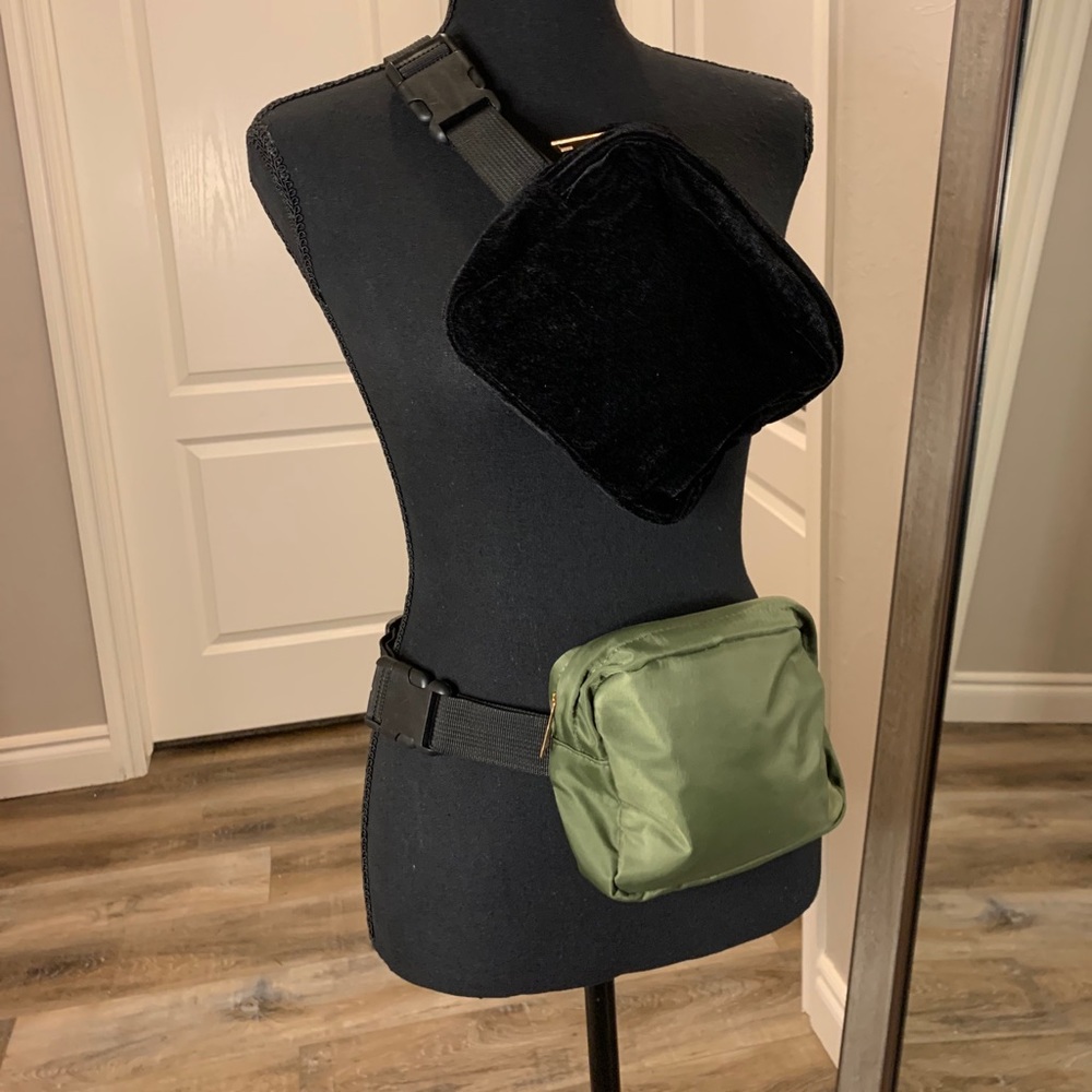 Set of 2 Buckle Fanny Packs